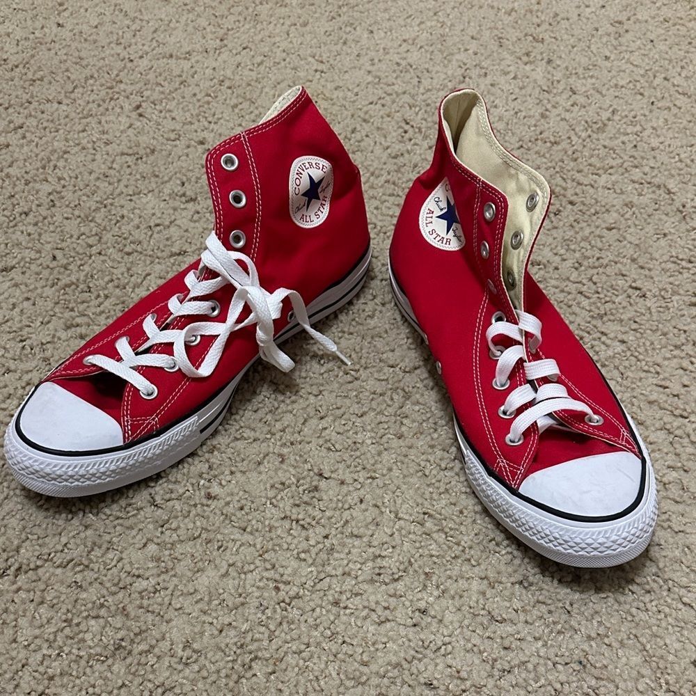 NWOT Converse Chuck Taylor Red Canvas High-Tops